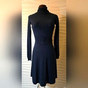 ☃️Shade Deep Blue Turtle Neck Sweater Dress Size XS